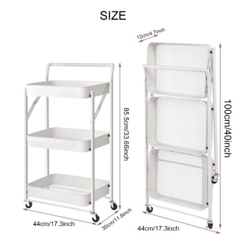 سلة 3 رف تقديم وتخزين